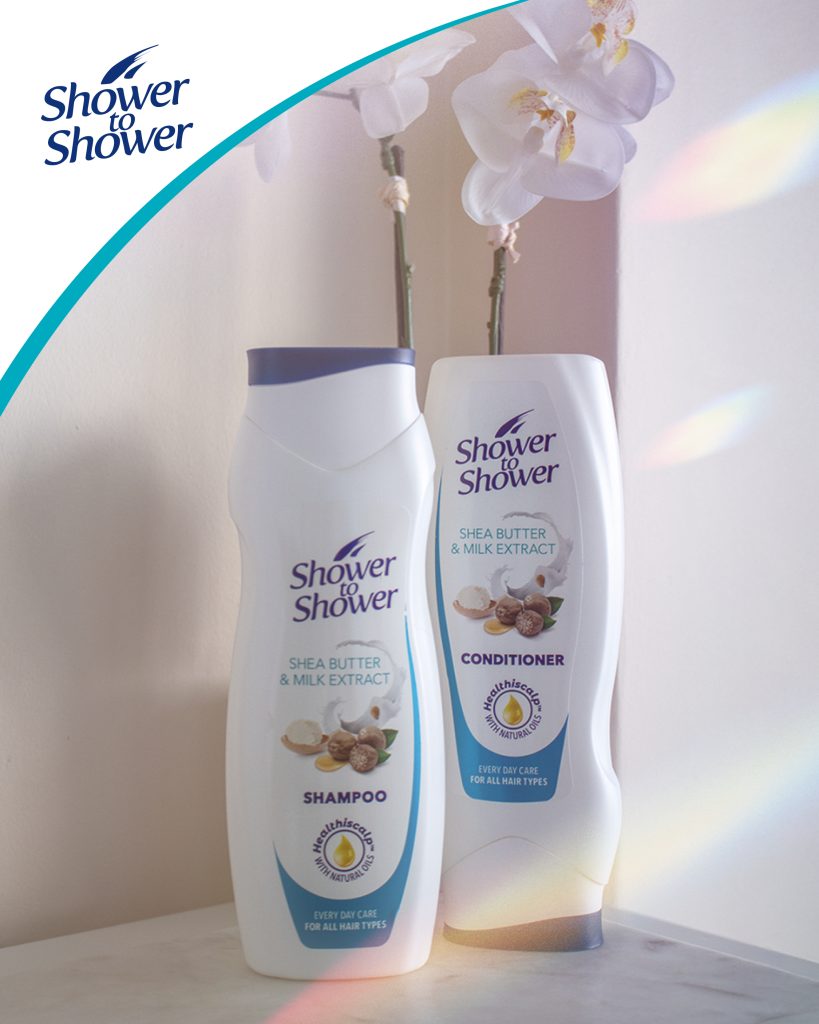 shower to shower shea butter hair range