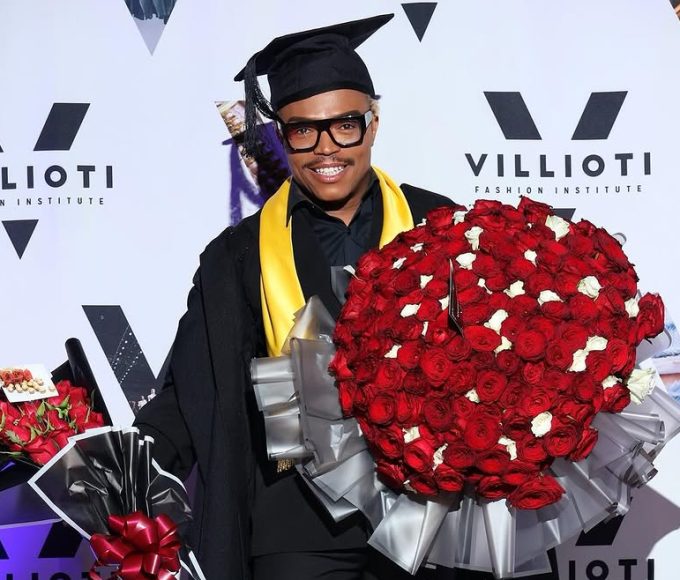 Somizi Mhlongo graduates from Villioti Fashion Institute at age 52, fulfilling his lifelong dream and advancing his fashion brand Sompire.