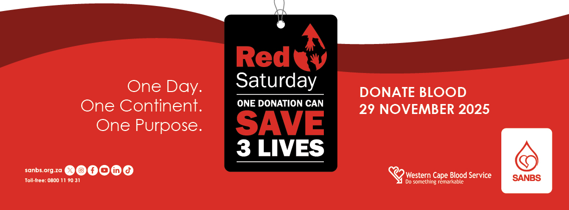 Africa joins forces on 29 November 2025 for Red Saturday, a continent-wide blood donation drive to boost supplies and inspire new lifesaving donors.