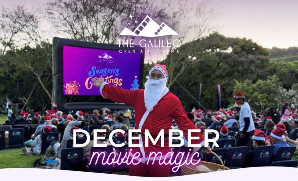 The Galileo Open Air Cinema brings festive films, Christmas specials and scenic summer screenings across Cape Town and the Winelands this Dezemba.