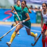 South Africa's women’s hockey team beat Canada 2–0 in Pretoria with goals from Mokoena and Brisset in the third Test.