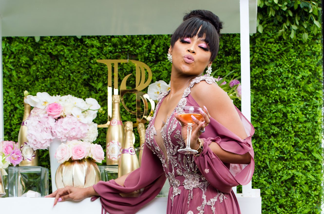 Bonang Matheba shares five romantic destinations to celebrate Valentine’s Day with House of BNG bubbly.