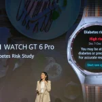 Huawei unveils a wearable diabetes risk assessment feature at World Health Expo Dubai 2026, using PPG smartwatch technology to support early health awareness.