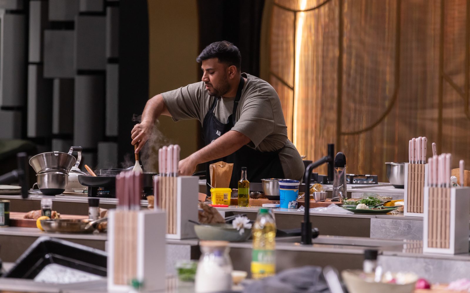 Ali Sonday eliminated from MasterChef South Africa after fiery Week 2 cook. Benjie wins the last supper challenge.