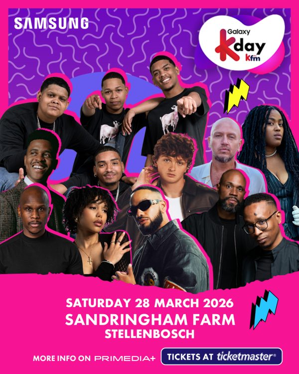 Galaxy KDay 2026 takes place in Stellenbosch this Saturday with top artists, family vibes and limited tickets available.