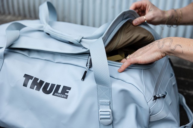 Thule launches Chasm Limited Edition duffel bags and backpacks in soft blue and beige, combining durability, style and a charitable cause.