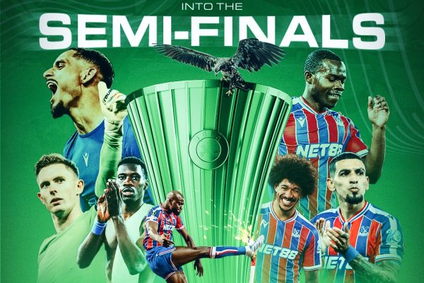 Fiorentina beat Crystal Palace 2–1, but Palace advanced 4–2 on aggregate to reach the semi-finals.