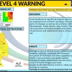 Weather warning for Gauteng, Limpopo and Mpumalanga. Severe thunderstorms, heavy rain and flooding risks today.