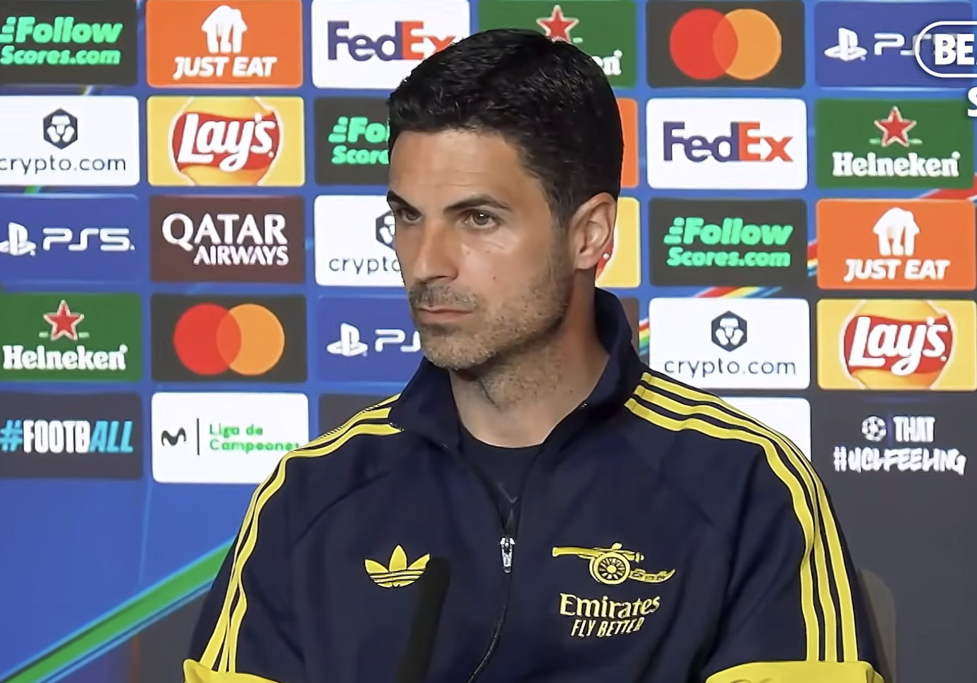 Mikel Arteta outlines Arsenal’s plan and team news ahead of their Champions League semi-final against Atletico Madrid.