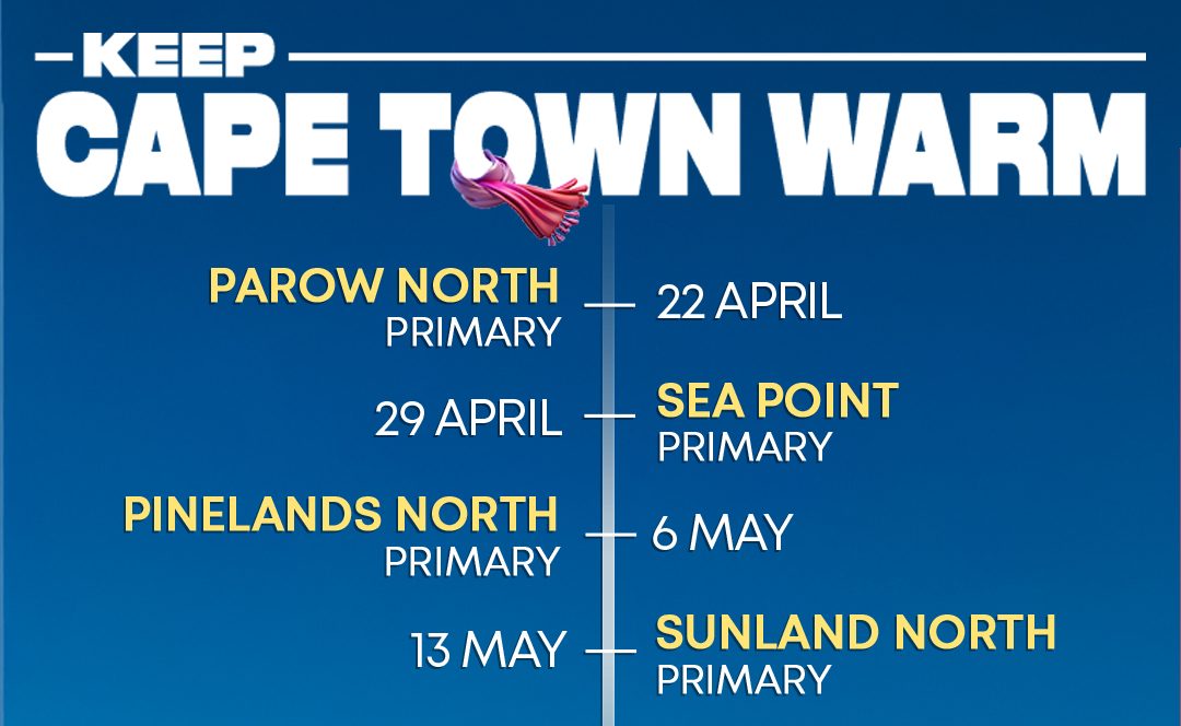 Cape Town’s Keep Cape Town Warm campaign returns, collecting blankets, food and donations to support vulnerable communities this winter.