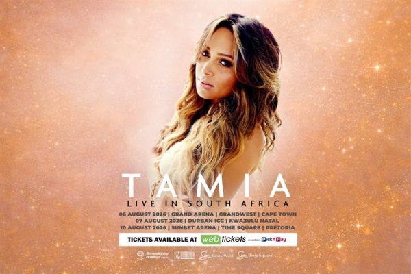Tamia heads to South Africa this August for a Women’s Month tour. See dates, venues and how to book tickets.