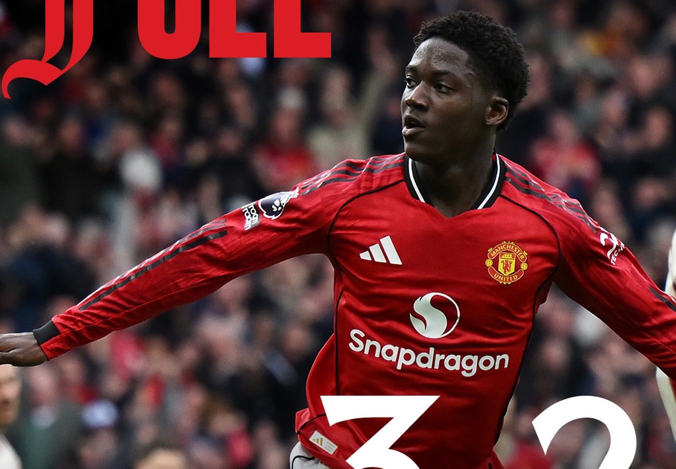 Man United beat Liverpool 3-2 to secure Champions League football. Full match breakdown, goals and Carrick stats.