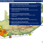 Disaster officials warn a stronger storm system is expected overnight as flooding and severe weather warnings remain active across Cape Town.