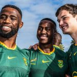 Rassie Erasmus announcing the Springbok squad for the Nations Championship