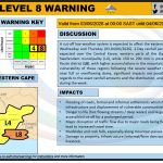 SAWS has issued an Orange Level 8 warning for flooding, mudslides and dangerous weather as a severe cut-off low hits parts of South Africa this week.