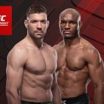 Dricus du Plessis and Kamaru Usman ahead of their UFC Oklahoma City fight
