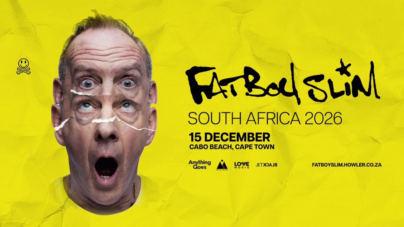Fatboy Slim performing live on stage during a music festival
