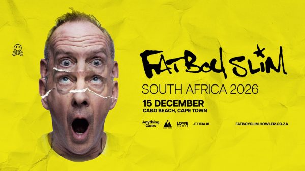 Fatboy Slim performing live on stage during a music festival