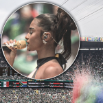 Tyla performing the South African national anthem at the FIFA World Cup opening ceremony in Mexico City