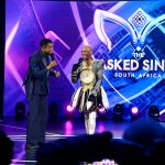 Sipho "Psyfo" Ngwenya after being unmasked as Clock on The Masked Singer South Africa Season 3.