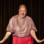 Comedians performing at Comedy in the Park at The Whirlwind Theatre in Johannesburg.
