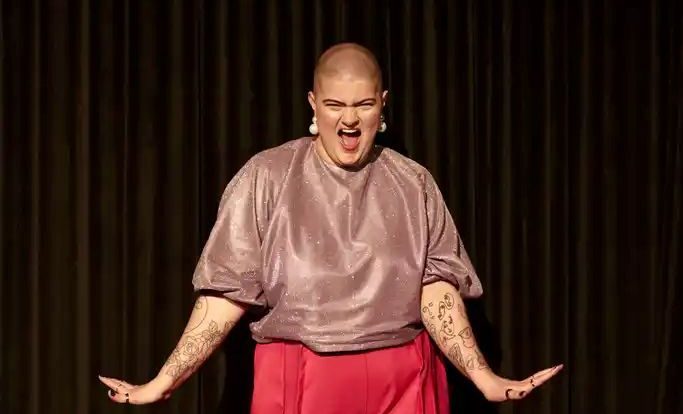 Comedians performing at Comedy in the Park at The Whirlwind Theatre in Johannesburg.