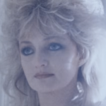 Welsh rock singer Bonnie Tyler performing on stage.