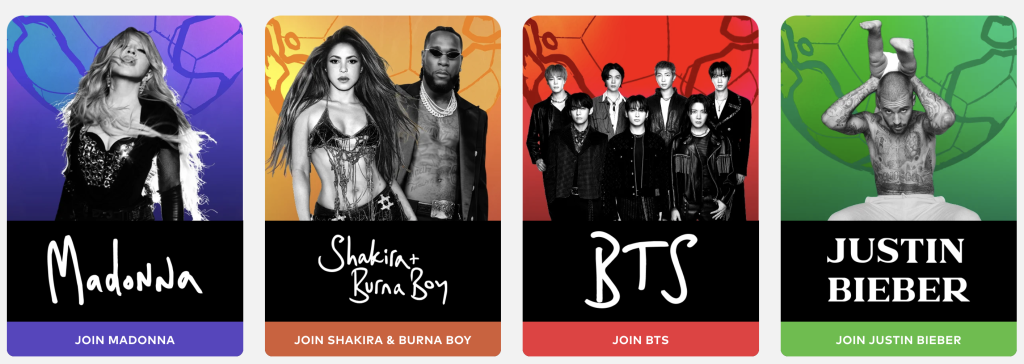 Artists announced for the first FIFA World Cup final half-time show