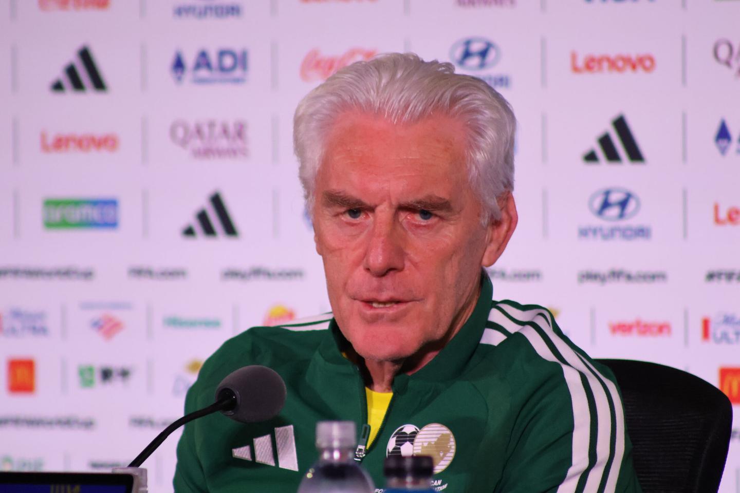 Hugo Broos during his time as Bafana Bafana head coach.