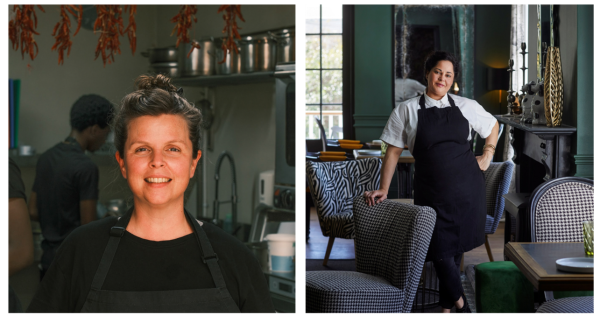 Chefs Amori Burger and Julia Hattingh hosting a Women's Month lunch collaboration in Cape Town.