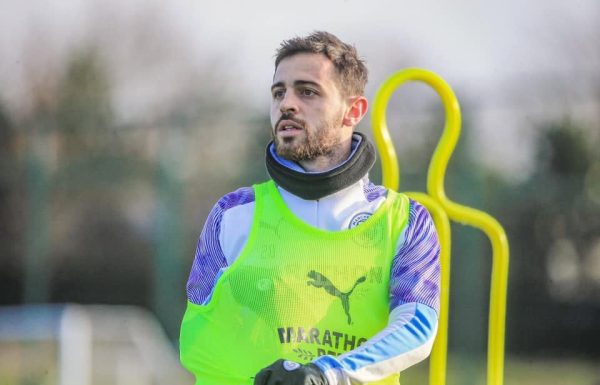Bernardo Silva training with Real Madrid after joining the club on a free transfer.