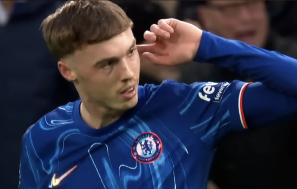 Cole Palmer amid reports linking him with a future Manchester United transfer