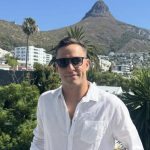 Chad le Clos following the fatal fire that destroyed his Sea Point home