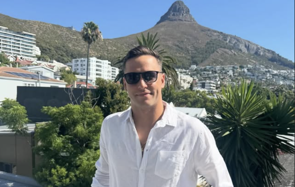Chad le Clos following the fatal fire that destroyed his Sea Point home
