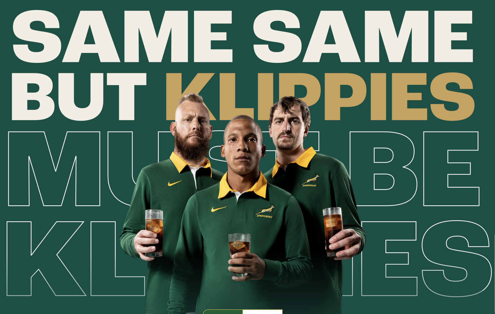 Klipdrift BokSearch squad of 23 South African Springbok lookalikes