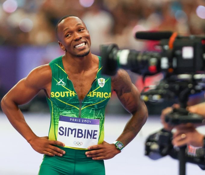 South African sprinter Akani Simbine at the 2026 SA Sport Awards
