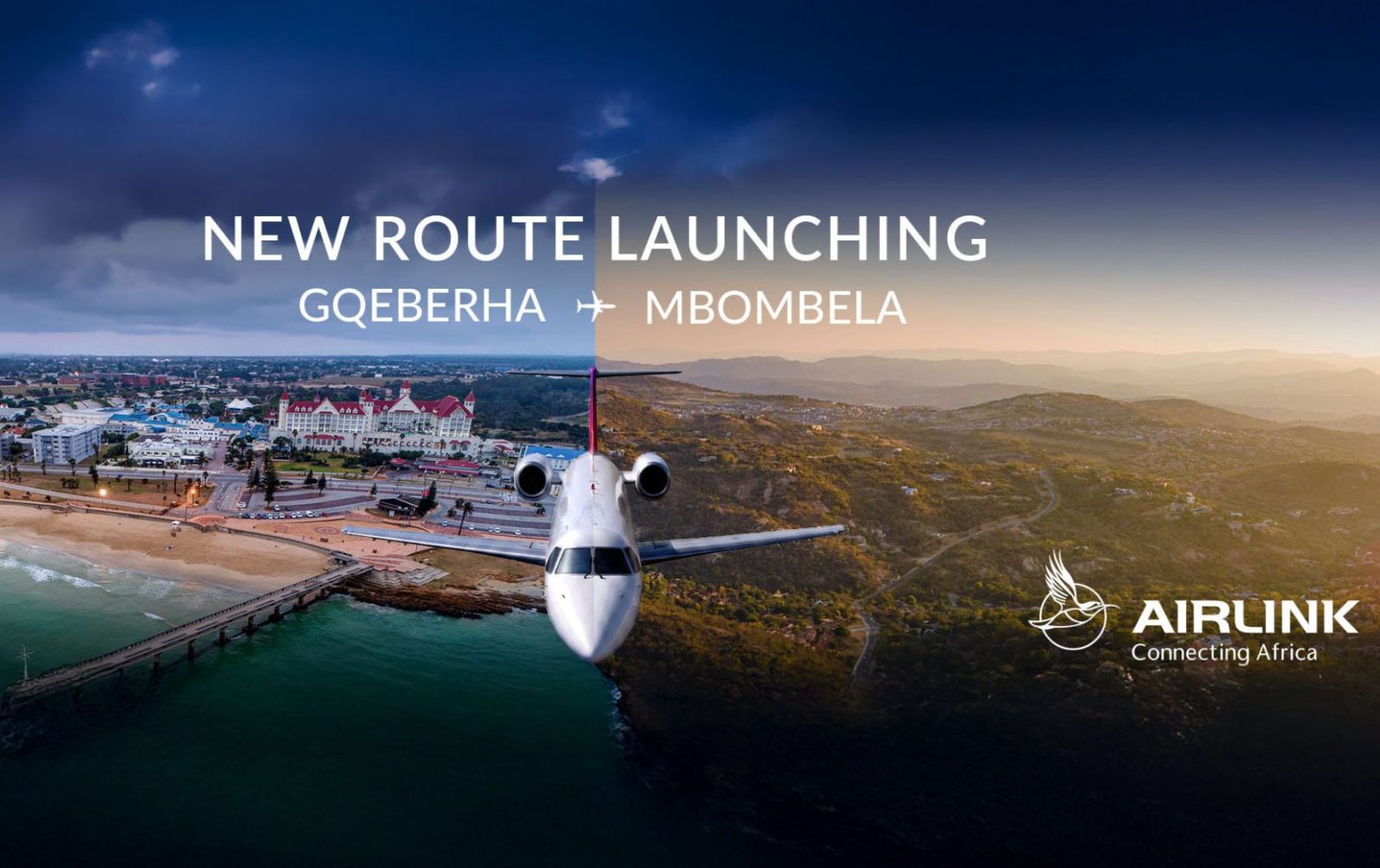 Airlink aircraft launching direct flights between Gqeberha and Mbombela