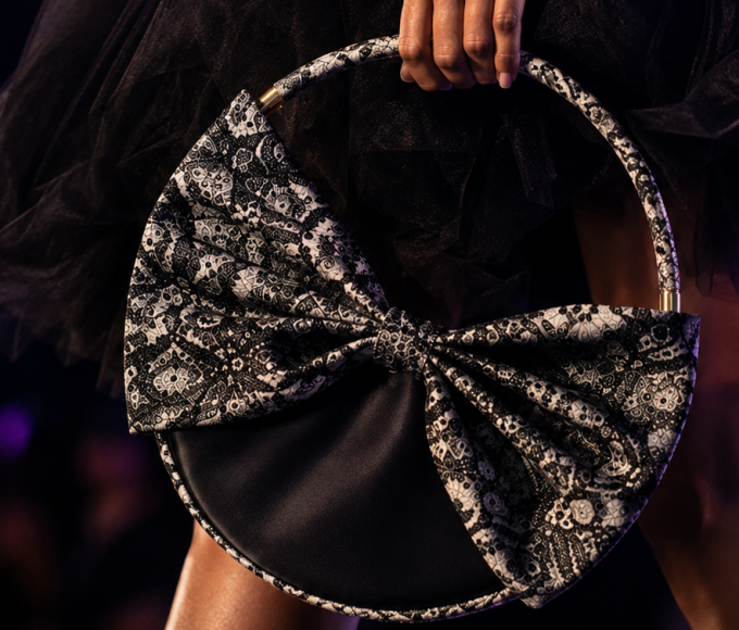 Handcrafted South African Shweshwe handbags from The Bushwhisper Shop heading to Paris Fashion Week