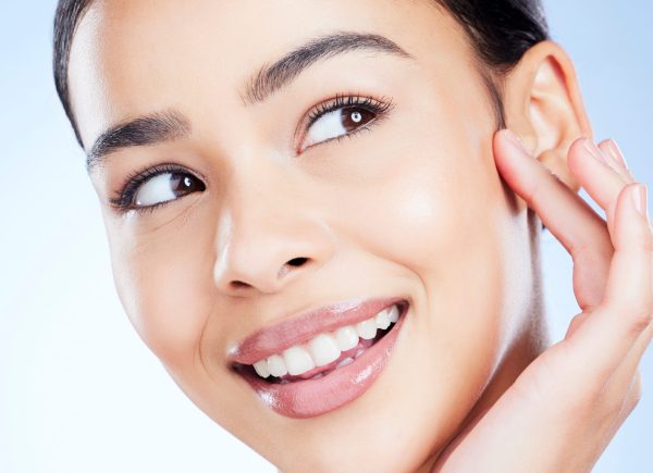 Skincare products including serums and moisturisers arranged for a daily skincare routine