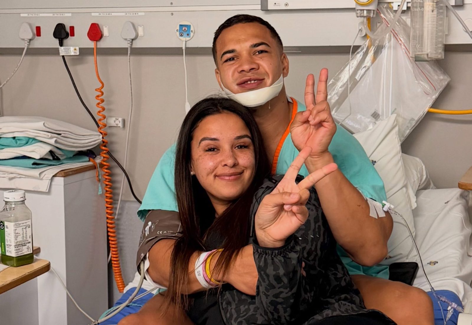 Springbok star Cheslin Kolbe who suffered a broken jaw against the All Blacks