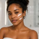 Skincare products arranged in the order they should be applied during a skincare routine