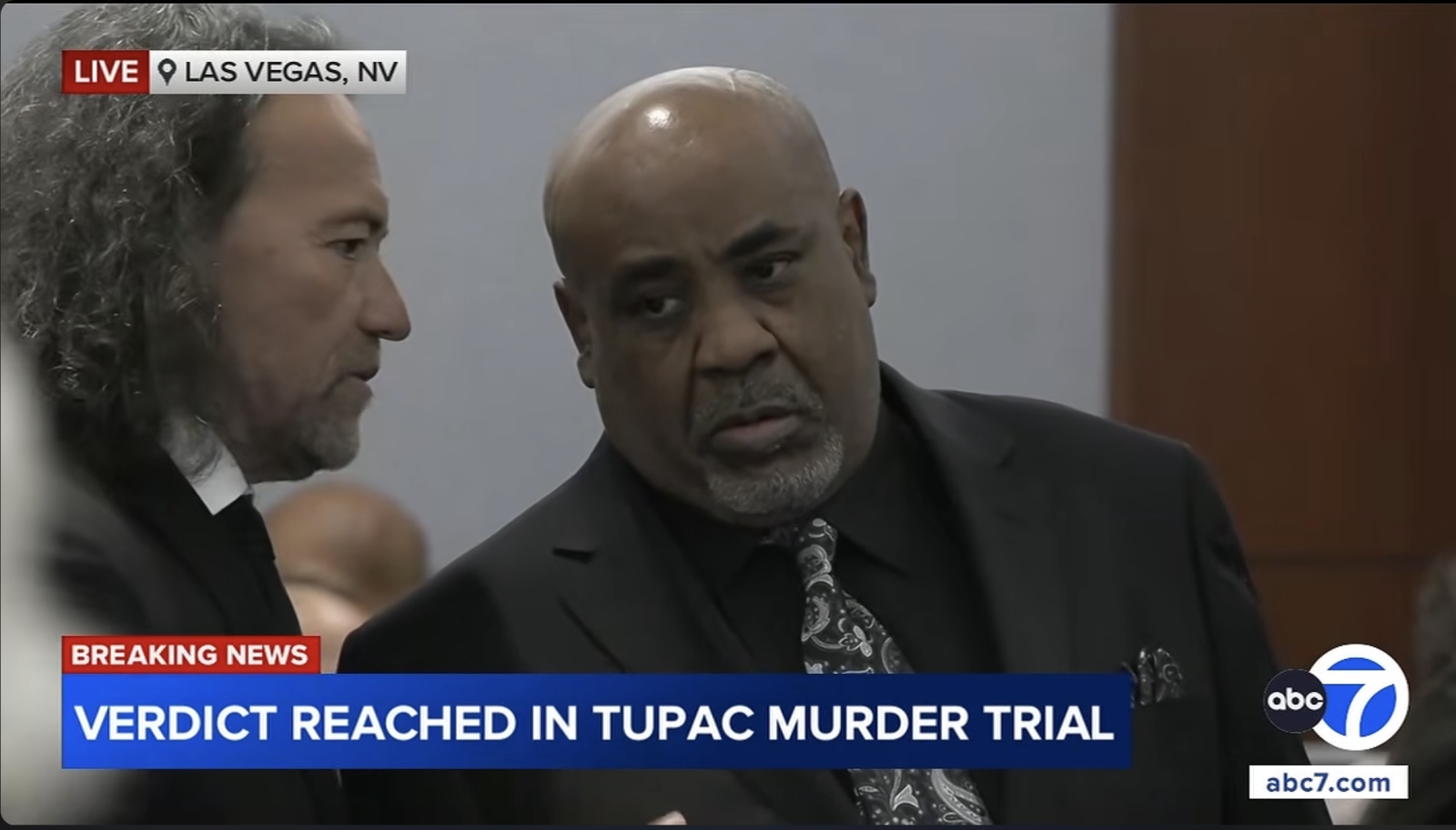 Duane “Keffe D” Davis, who was found guilty of first-degree murder in the killing of Tupac Shakur