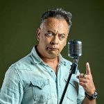 South African comedian Kurt Schoonraad performing his Funny Side Up one-man comedy show