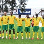 South Africa U20 national team Amajita ahead of their match against Angola