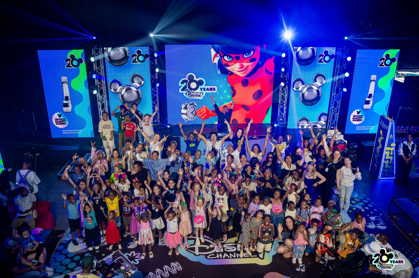 Guests celebrating Disney Channel's 20th anniversary in Africa at The Tryst in Johannesburg